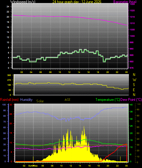 24 Hour Graph for Day 12