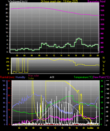 24 Hour Graph for Day 19